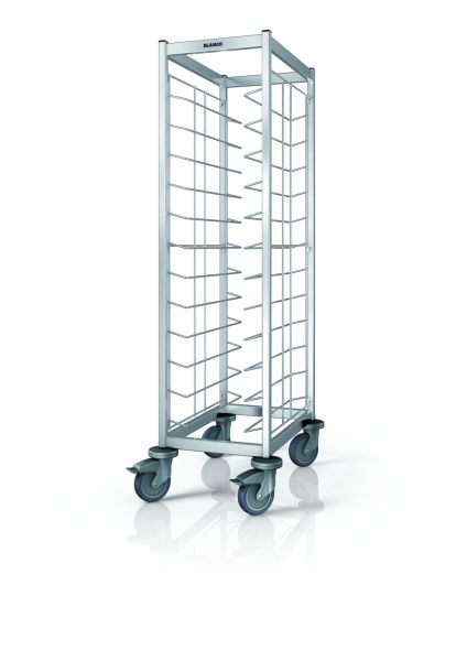 Tablett-Abräumwagen TAW 12 GN, Kap.: 12 GN-Tabletts (530 x 325 mm), Trgf.: max. 150 kg, LxBxH: 46,8 x 67,3 x 155 cm