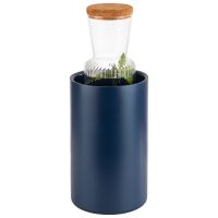 Vorschau: Flaschenkühler, Edelstahl, D: 12/ 10 cm, H: 20 cm, Farbe: blau Vorschau: Flaschenkühler, Edelstahl, D: 12/ 10 cm, H: 20 cm, Farbe: blau