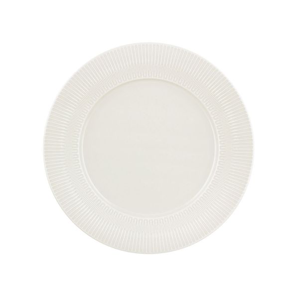 Schönwald, Vibes : Teller flach rund Fahne Relief, bonewhite, 26 cm