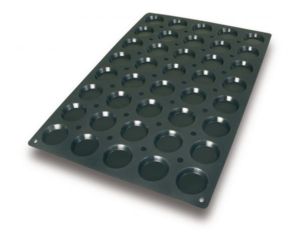 Silikon - Backform 400 x 600 mm, Florentiner, 40 x 25 ml, D: 60 mm, H: 11 mm