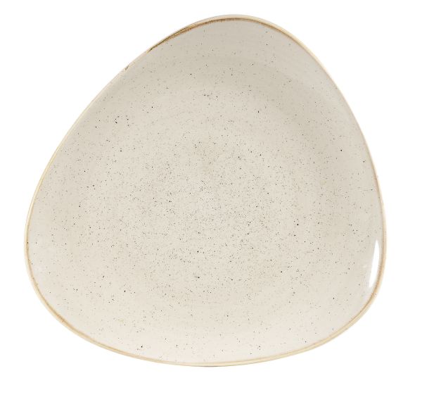 Churchill, Stonecast : Nutmeg Cream - Teller flach dreieckig, 26,5 cm