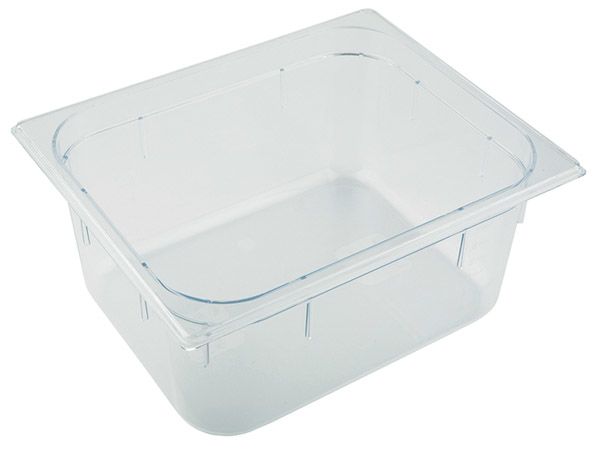 GN 1/4 Behälter 26,5 x 16,2 cm, Tiefe: 65 mm, Polycarbonat, I: 1,7 ltr., transparent