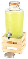 RAISER Getränke-Set Barrel Classic 8 ltr., Rahmen: natur, Platte: stainless steel, L: 330 mm, B: 230 mm, H: 525 mm RAISER Getränke-Set Barrel Classic 8 ltr., Rahmen: natur, Platte: stainless steel, L: 330 mm, B: 230 mm, H: 525 mm