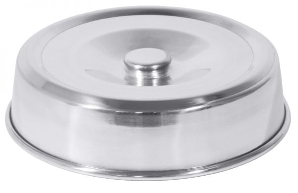 Tellerglocke, rund, Aluminium, D: 20,5 cm, H: 5 cm