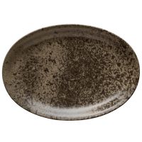 Bauscher, Sandstone : Dekor 425944 Dark Brown - Platte oval coup 37,2 x 26,5 cm Bauscher, Sandstone : Dekor 425944 Dark Brown - Platte oval coup 37,2 x 26,5 cm