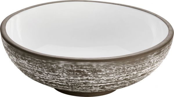 Playground, Steinzeug - RENEW : Bowl Relief, weiss, 21 cm/ 1,15 ltr.