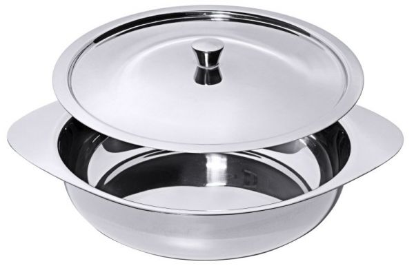 Beilageschüssel, flach, Edelstahl, I: 0,4 ltr., D: 13 cm, H: 4 cm