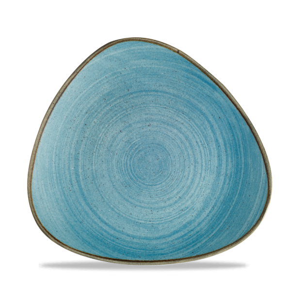 Churchill, Stonecast Raw : Teal Vellum - Teller flach dreieckig, 28,5 cm