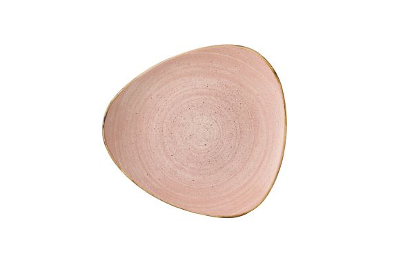 Churchill, Stonecast Raw : Terracotta - Teller flach dreieckig, 28,5 cm