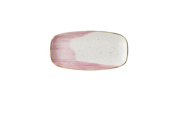 Churchill, Stonecast Accents : Petal Pink - Chefs Platte rechteckig, 29,8 x 15,3 cm