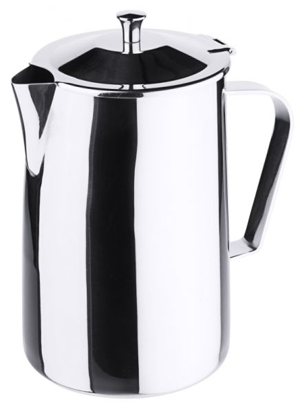 Kaffeekanne, Scharnierdeckel, mit Griff, Edelstahl, I: 1,5 ltr., H: 20,5 cm