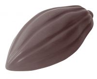 Schokoladen- Form Kakaobohne, Doppelform, 275 x 175 mm, 3 x 4 Stück 73,7 x 38 x 20 mm Schokoladen- Form Kakaobohne, Doppelform, 275 x 175 mm, 3 x 4 Stück 73,7 x 38 x 20 mm