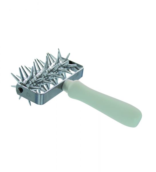 Stipprolle, Kunststoffgriff, 120 mm, rostfreies Material
