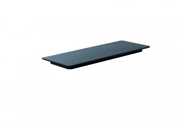 Königskuchenplatte, Melamin, 400 mm x 150 mm x 20 mm, schwarz