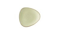 Churchill, Stonecast Raw : Green Vellum - Teller flach dreieckig, 28,5 cm Churchill, Stonecast Raw : Green Vellum - Teller flach dreieckig, 28,5 cm