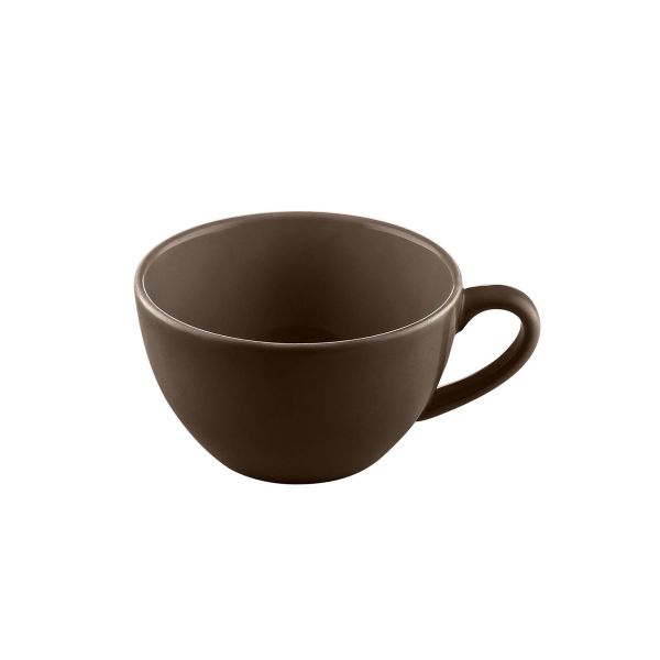 Bauscher, Sandstone : Dekor 700665 Dark Brown Uni - Cappuccino-Obere nieder 0,25 ltr.