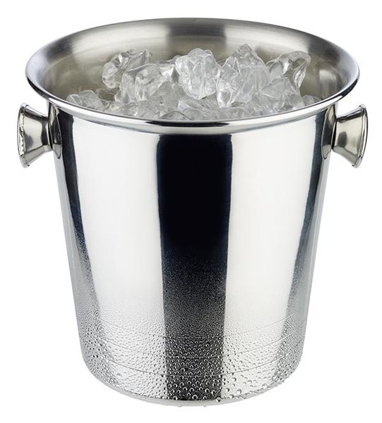 Mini-Eiseimer / Sektkühler D: 13 cm, H: 13 cm, I: 1 ltr., Edelstahl