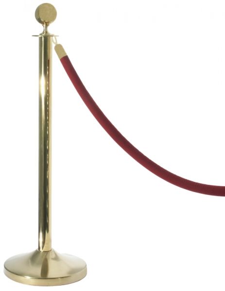 Absperrpfosten, goldfarben, beschichteter Stahl, D: 5 cm, H: 100 cm