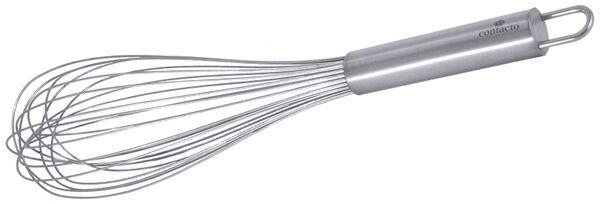 Schneebesen, 24 Drähte, Edelstahl, L: 28 cm, D: 1,3 mm, Stiel: 11 cm