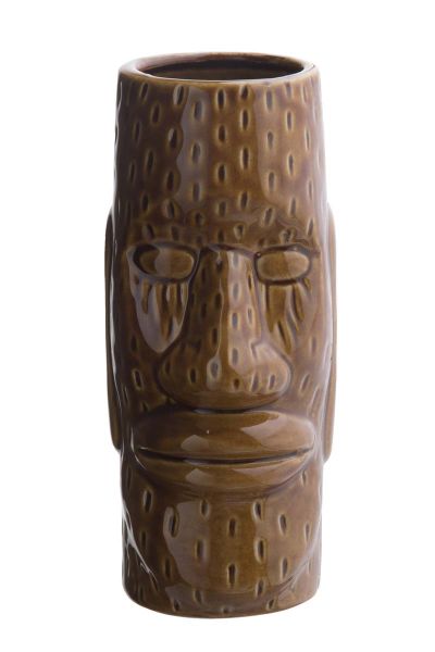 Tiki Cocktailbecher Easter Islander, 450 ml, 6,5 x 6,5 x 17 cm
