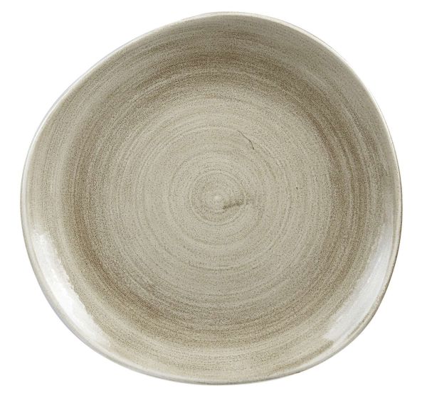 Churchill, Stonecast Patina : Antique Taupe - Teller flach rund Organisch, 28,6 cm