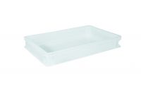 Pizzaballenbox rechteckig, ohne Deckel, PE weiss, 600 x 400 x 95 mm, Inhalt: 18 ltr. Pizzaballenbox rechteckig, ohne Deckel, PE weiss, 600 x 400 x 95 mm, Inhalt: 18 ltr.