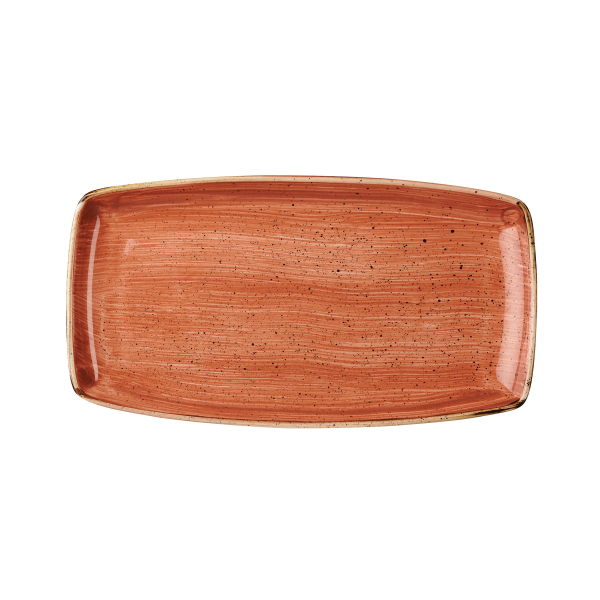 Churchill, Stonecast : Spiced Orange - Platte rechteckig, 29,5 x 15 cm