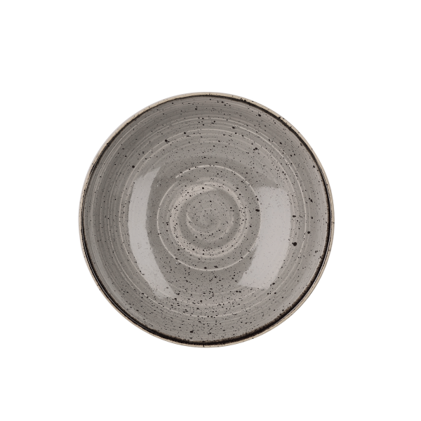Churchill, Stonecast : Peppercorn Grey - Teller tief Coup, 24,8 cm/ 1,11 ltr.