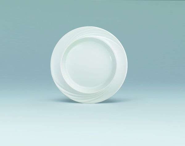 Bauscher Care, Donna Senior - Spezialteller flach Fahne, weiss, uni, 26 cm