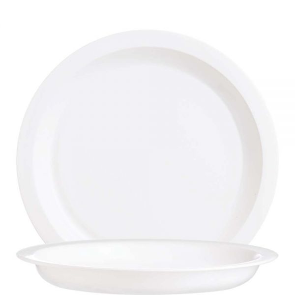 Arcoroc, Restaurant - Teller halbtief, uni, weiss, 25,5 cm