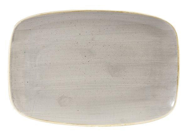Churchill, Stonecast : Peppercorn Grey - Chefs Platte rechteckig 34,4 x 23,4 cm