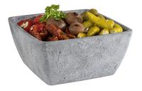 Schale ELEMENT, Melamin, 19 x 19 cm, H: 9 cm, I: 1,5 ltr., Farbe: Betonoptik Schale ELEMENT, Melamin, 19 x 19 cm, H: 9 cm, I: 1,5 ltr., Farbe: Betonoptik