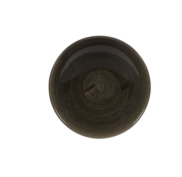 Churchill, Stonecast Patina : Iron Black - Teller tief Coup 18,2 cm/ 0,43 ltr.