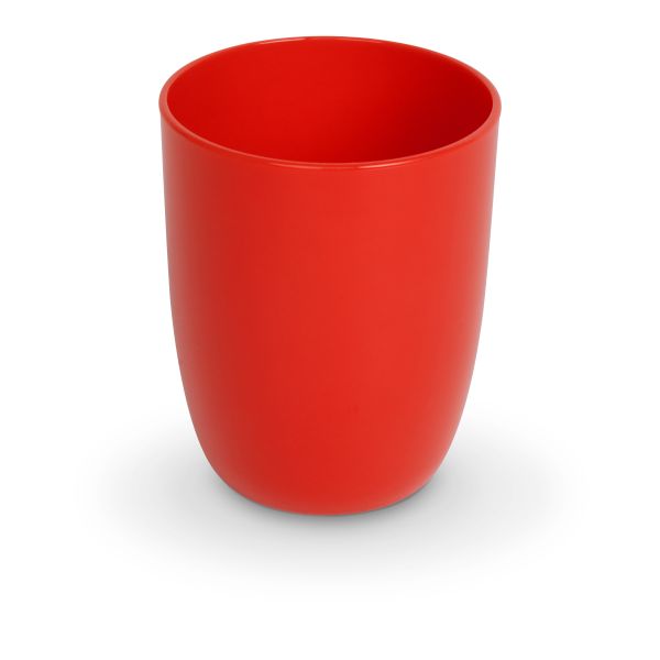 Trinkbecher PC, uni, rot, D x H: 7,8 x 9,5 cm/ 0,30 ltr.