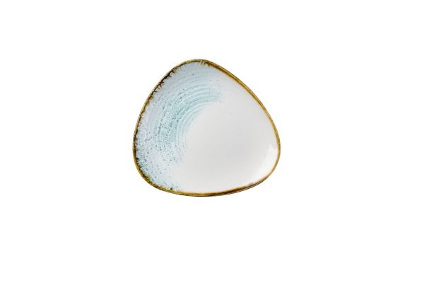 Churchill, Homespun Accents : Aquamarine - Teller flach dreieckig, 20,3 cm