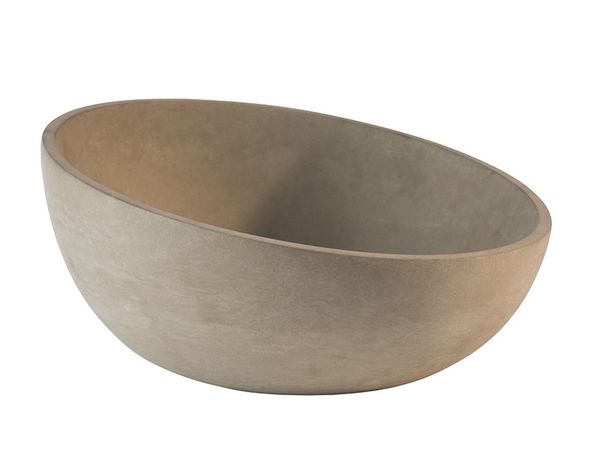 Schale ELEMENT D: 29,5 cm, H: 8,5 / 14,5 cm, Beton, 2,5 ltr.