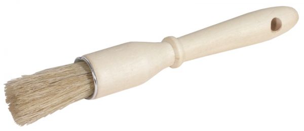 Aschenbecherpinsel, einfach, Holz mit Naturborsten, L: 18 cm, D: 2,5 cm