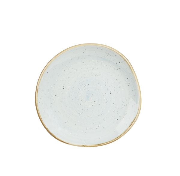 Churchill, Stonecast : Duck Egg Blue - Teller flach rund Organisch, 18,6 cm