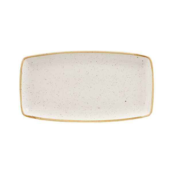 Churchill, Stonecast : Barley White - Platte rechteckig, 34,5 x 18,5 cm