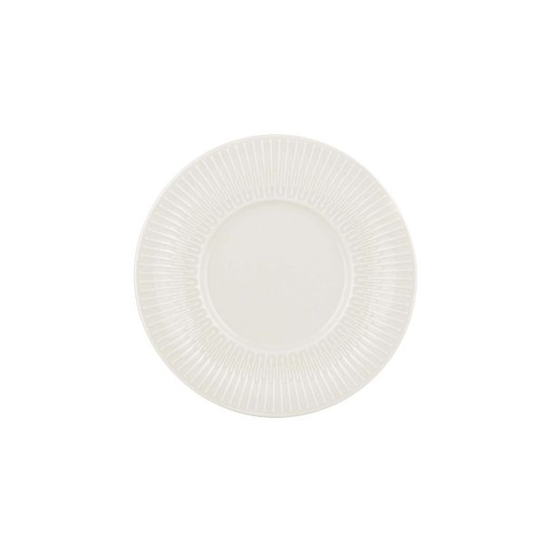 Schönwald, Vibes - Teller flach rund Fahne Relief, bonewhite, 16 cm
