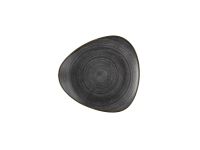 Churchill, Stonecast Raw : Black Vellum - Teller flach dreieckig, 24,5 cm Churchill, Stonecast Raw : Black Vellum - Teller flach dreieckig, 24,5 cm