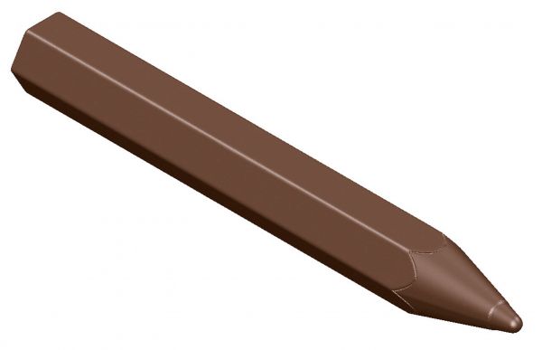 Schokoladen- Form Bleistift, Doppelform, 275 x 135 mm, 2 x 5 Stück 117 x 15 x 6,5 mm