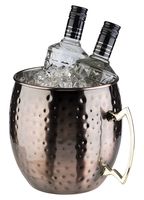 Flaschenkühler MOSCOW MULE, Edelstahl, D: 20 cm, H: 21 cm, I: 5 ltr., Farbe: copper-antique-hammered Flaschenkühler MOSCOW MULE, Edelstahl, D: 20 cm, H: 21 cm, I: 5 ltr., Farbe: copper-antique-hammered