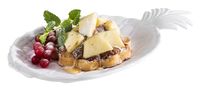 Tablett PINEAPPLE, Melamin, 30 x 17 cm, H: 2,5 cm, Farbe: weiss Tablett PINEAPPLE, Melamin, 30 x 17 cm, H: 2,5 cm, Farbe: weiss