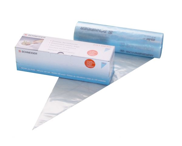 Einweg- Spritzbeutel, gerollt, 530 x 275 mm, 75 my, 100 Stück/ Box, Farbe: blau