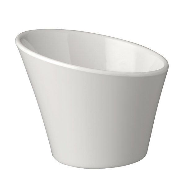 Schale CASUAL, D: 12 cm, H: 7,5 / 9,5 cm, Melamin, weiss, 0,3 ltr.