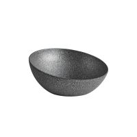 Schale FROSTFIRE, Aluminium, antihaftbeschichtet, D: 26,5 cm, H: 7 - 12 cm, Farbe: schwarz-silber Schale FROSTFIRE, Aluminium, antihaftbeschichtet, D: 26,5 cm, H: 7 - 12 cm, Farbe: schwarz-silber