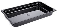 GN-Behälter 1/1, Polycarbonat schwarz, 53 x 32,5 cm, Tiefe: 65 mm, I: 8,3 ltr. GN-Behälter 1/1, Polycarbonat schwarz, 53 x 32,5 cm, Tiefe: 65 mm, I: 8,3 ltr.