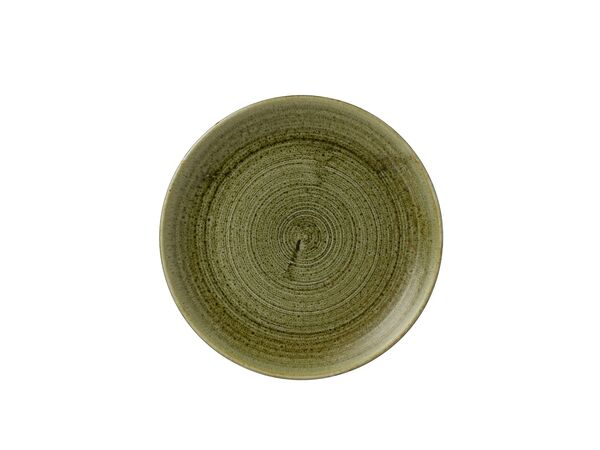 Churchill, Stonecast Plume : Olive - Teller flach Coup, 21,7 cm