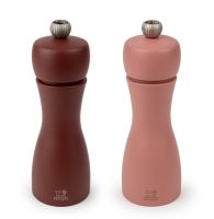 Peugeot : Tahiti Duo - Pfeffer- und Salzmühle, manuelle Buchenholz-Mühle, Größe: 15 cm, Farbe: erde Peugeot : Tahiti Duo - Pfeffer- und Salzmühle, manuelle Buchenholz-Mühle, Größe: 15 cm, Farbe: erde